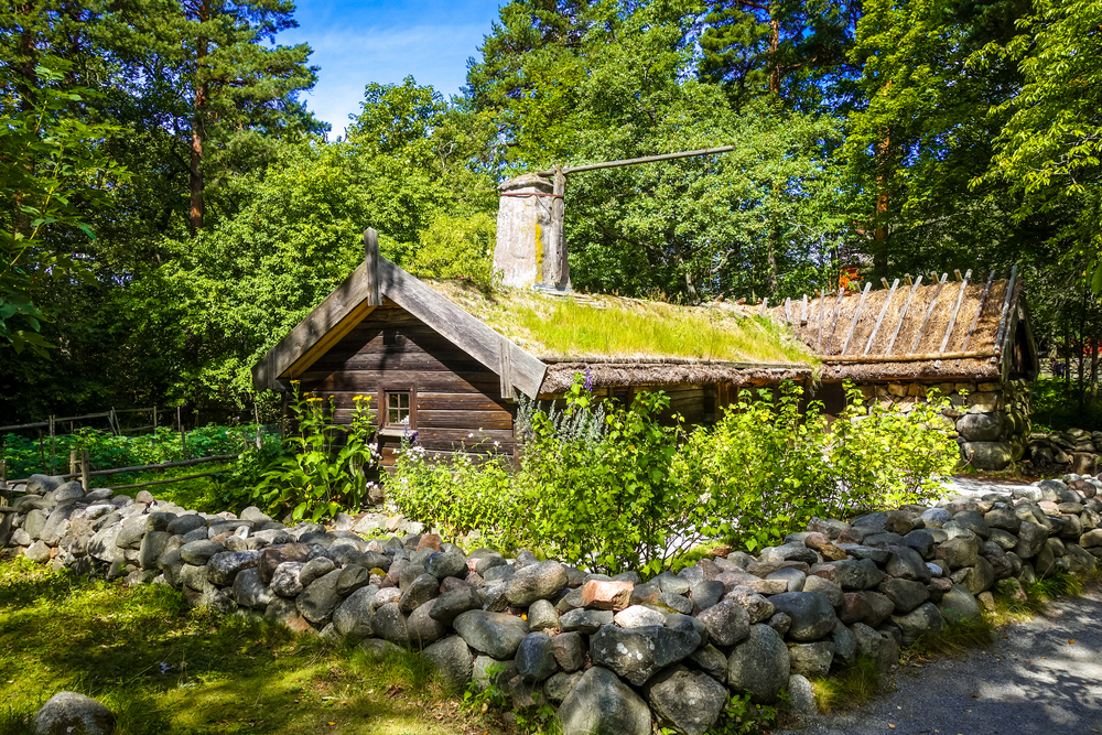 Un'abitazione del Museo Skansen