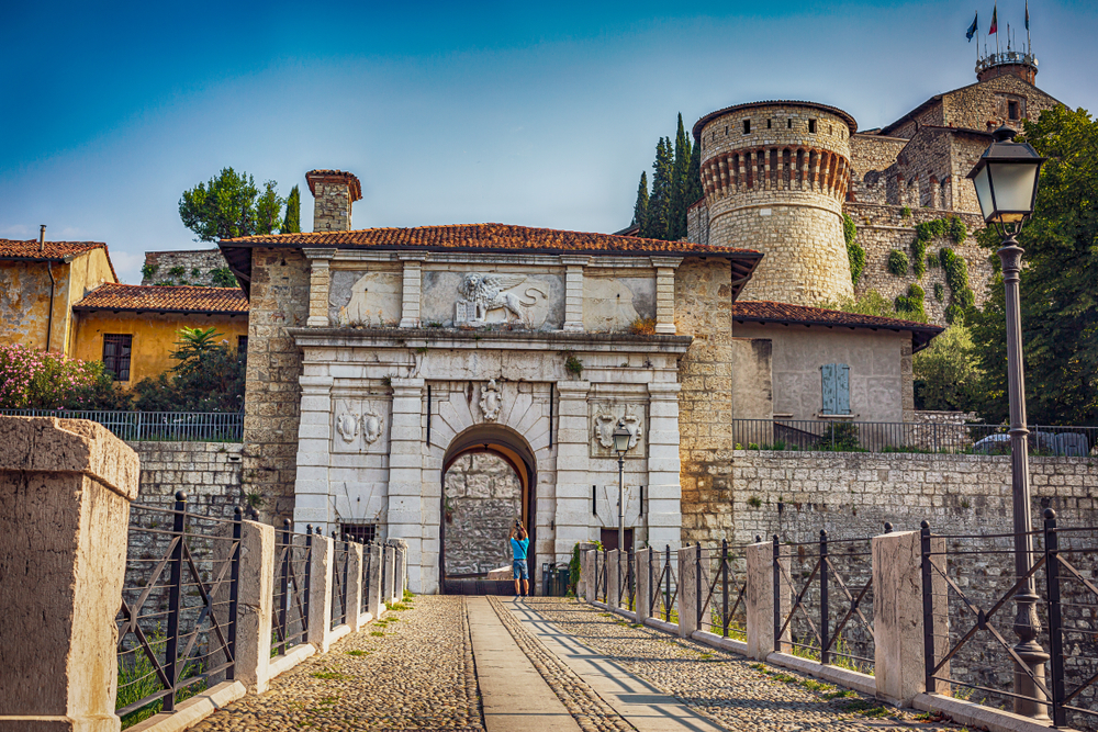 L'ingresso del Castello di Brescia